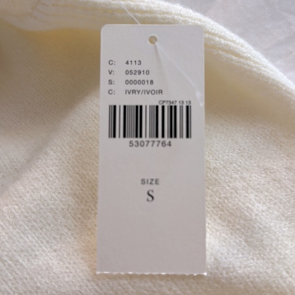 NWT Anthropologie Margarita Tunic Sweater- Ivory - Picture 8 of 8